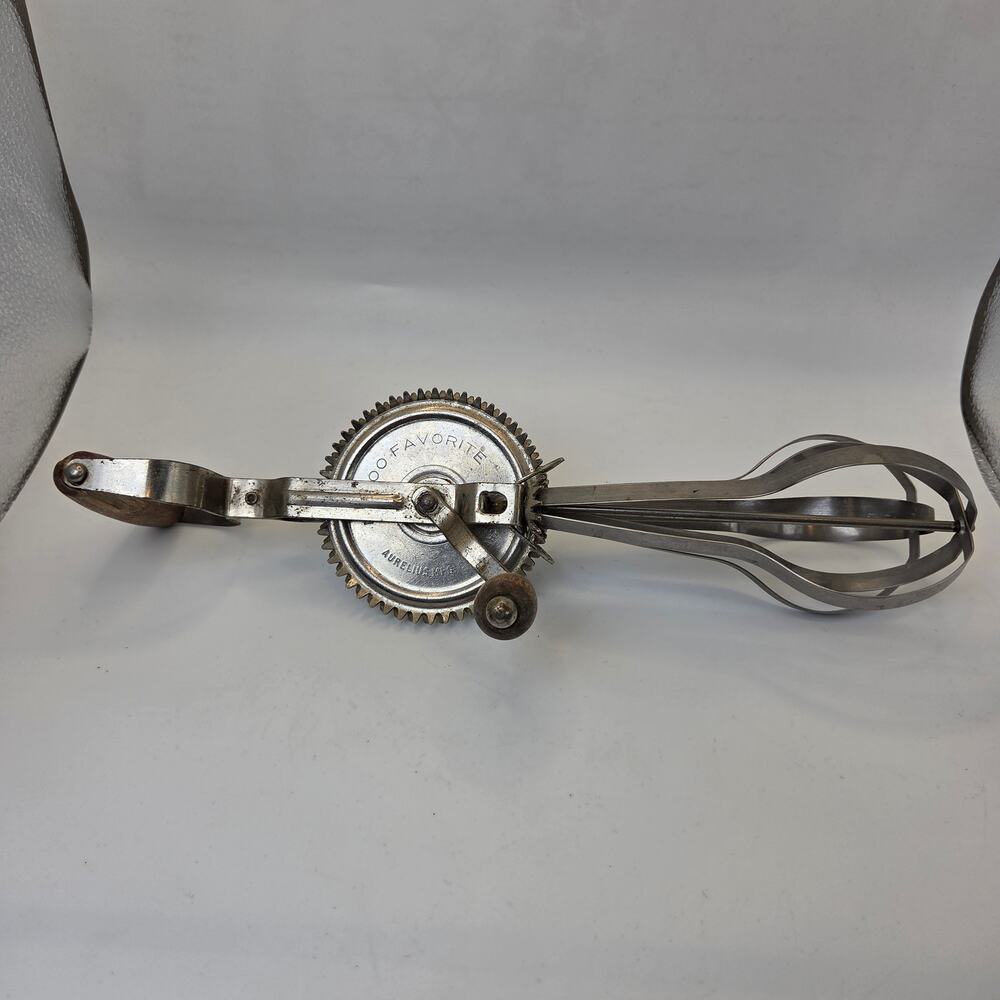 Favorite Aurelius Egg Beater Braham Minn Hand Crank Antique Mixer
